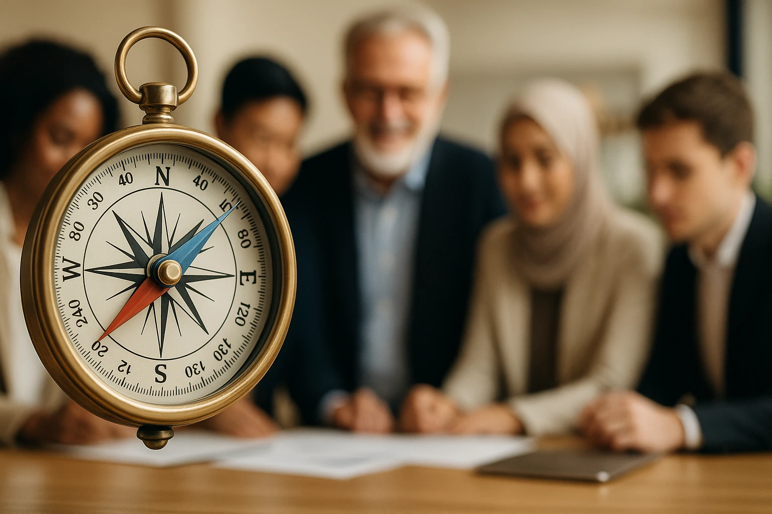 Business team working together